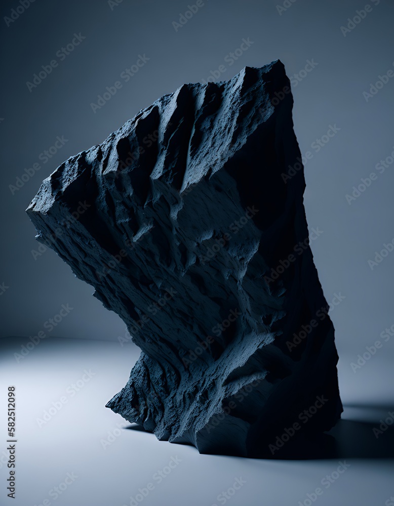 dark stone isolated on a dark background