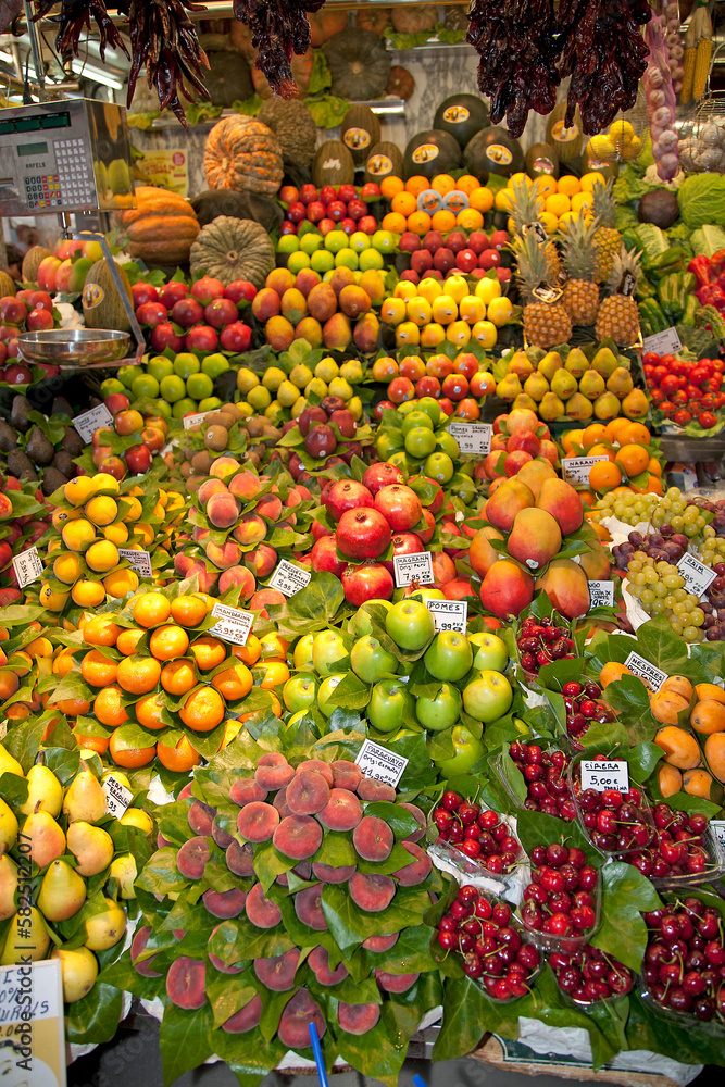 Market in Barcelona, Spain - Fruit