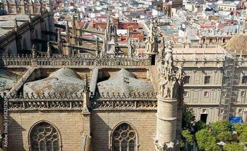 View from the Catedral in Sevilla, Spain.