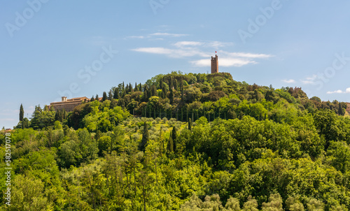 rural landscape near San Miniato, province of Pisa along the Via Francigena from Lucca to Siena, Tuscany, Italy
