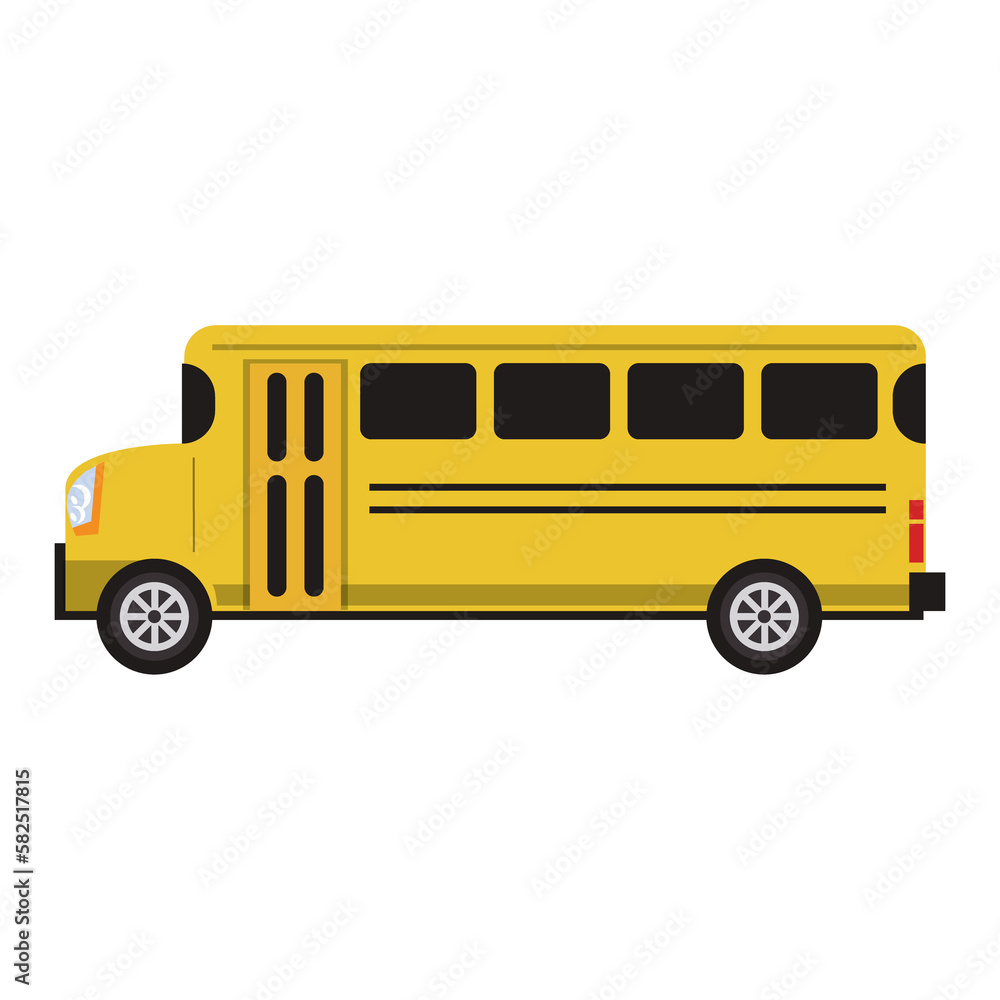 Bus PNG image icon with transparent background