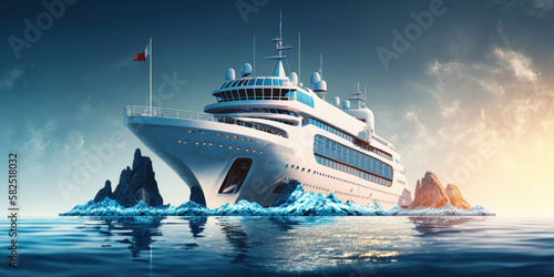 vacation cruise ship, generative ia