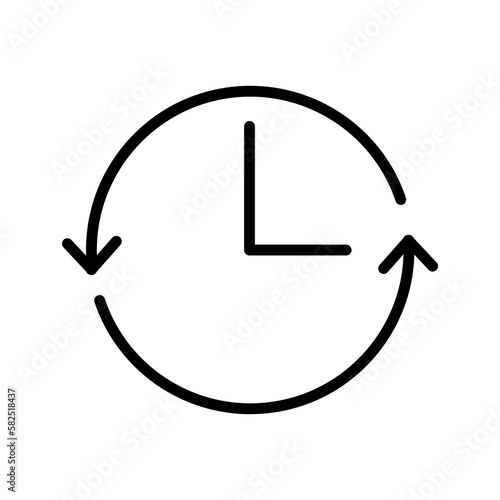 account history outline vector icon. account history stock vector icon for web, mobile app and ui design
