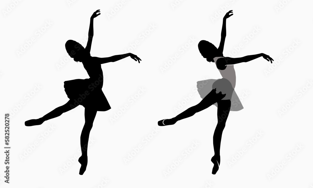 ballet dancers silhouettes