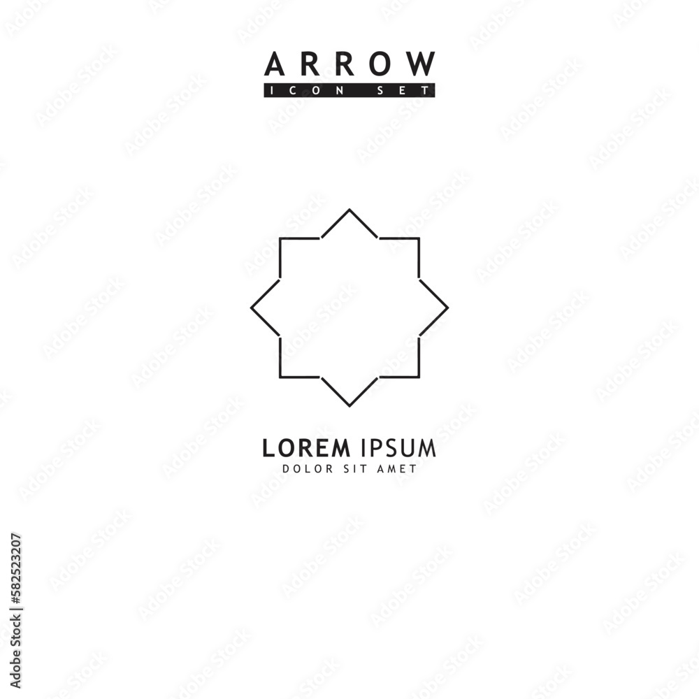Modern simple arrows vector illustration isolated on white background Modern simple arrows vector illustration isolated on white background