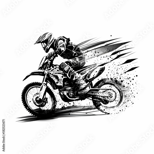 motorbike sport activity. Generative AI