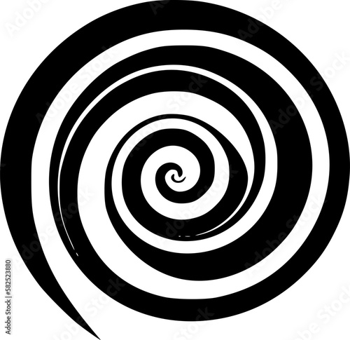 Spiral - Minimalist and Flat Logo - Vector illustration
