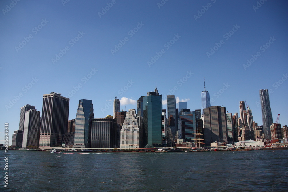 Skyline de Manhattan à New York. USA