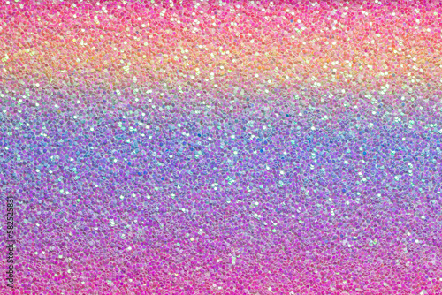 Multicolored glitter background. Full frame pastel colored texture