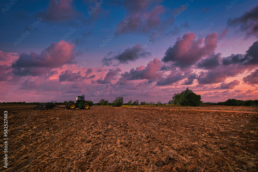 Plowed Field after Storm