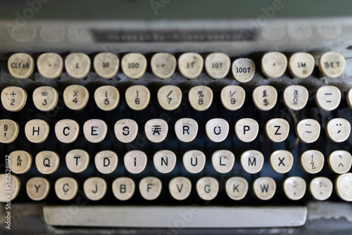 Old typewriter keys