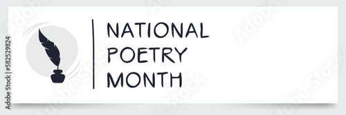 National Poetry Month, held on April.