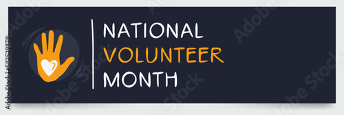 National Volunteer Month, held on April.