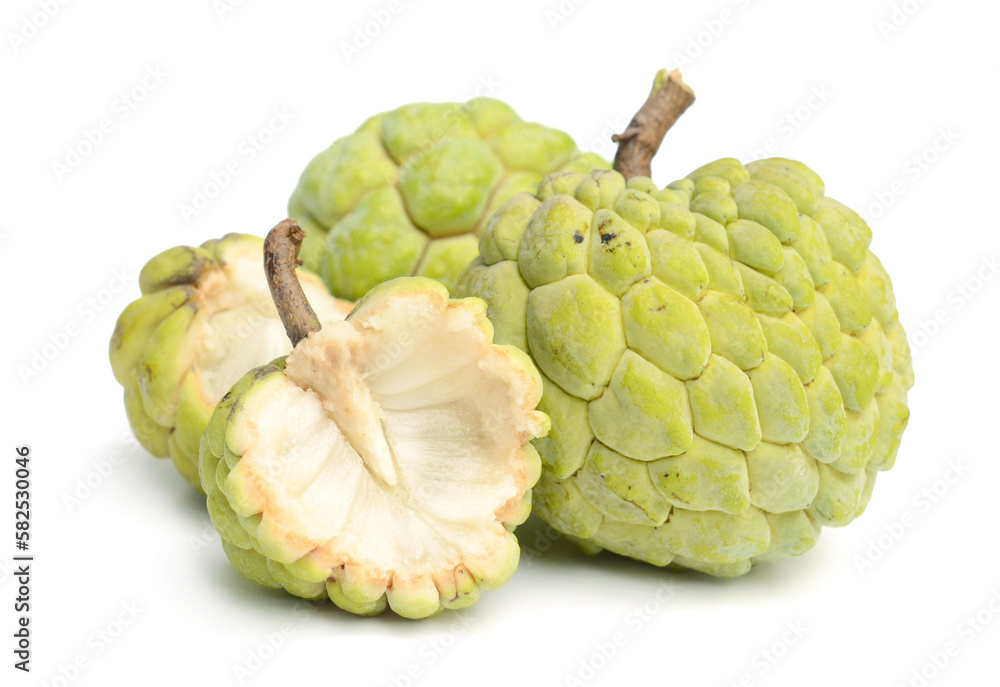 Fototapeta premium Sugar-apple with cross section