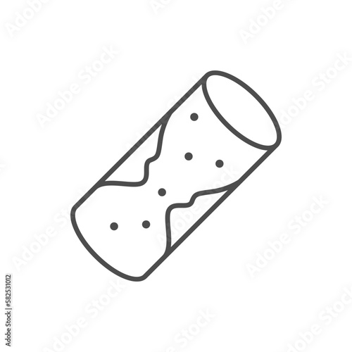 Cholesterol plaque line outline icon