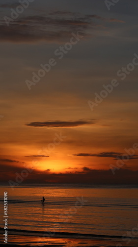 sunset on the beach