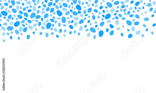 falling easter eggs border background abstract blue wallpaper with eggs falling