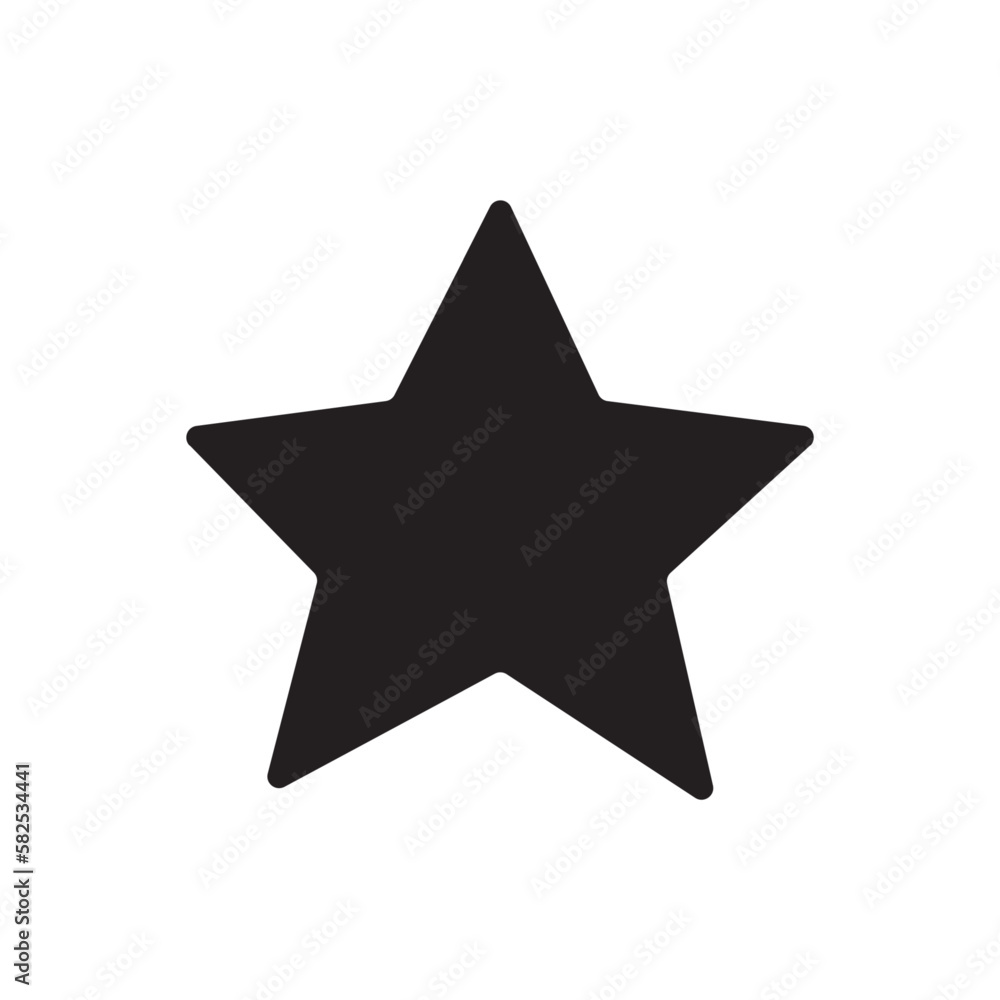 Flat star icon silhouette for concept design concept flat vector illustration vector illustration background Abstract Flat star icon silhouette for concept design concept flat vector illustration vector illustration background Abstract
