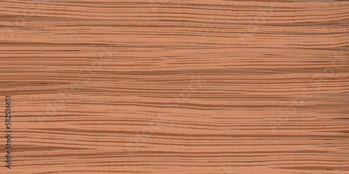 Uniform red oak wood texture with horizontal veins. Vector wooden background. Lining boards wall. Dried planks. Painted wood. Swatch for laminate