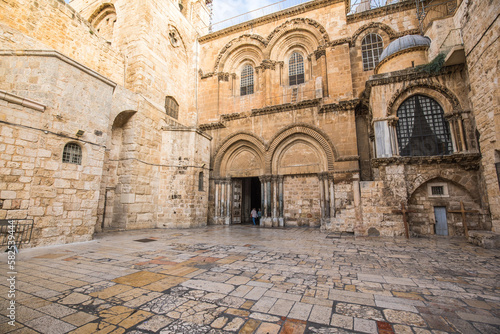 Basilica of the Holy Sepulcher in Jerusalem , Israel