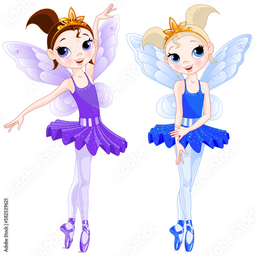 Cute, ballerina, fairy, ballet, girls, 