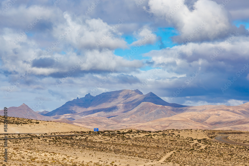 Land between Jandia and Costa Calma on the island of Fuerteventura