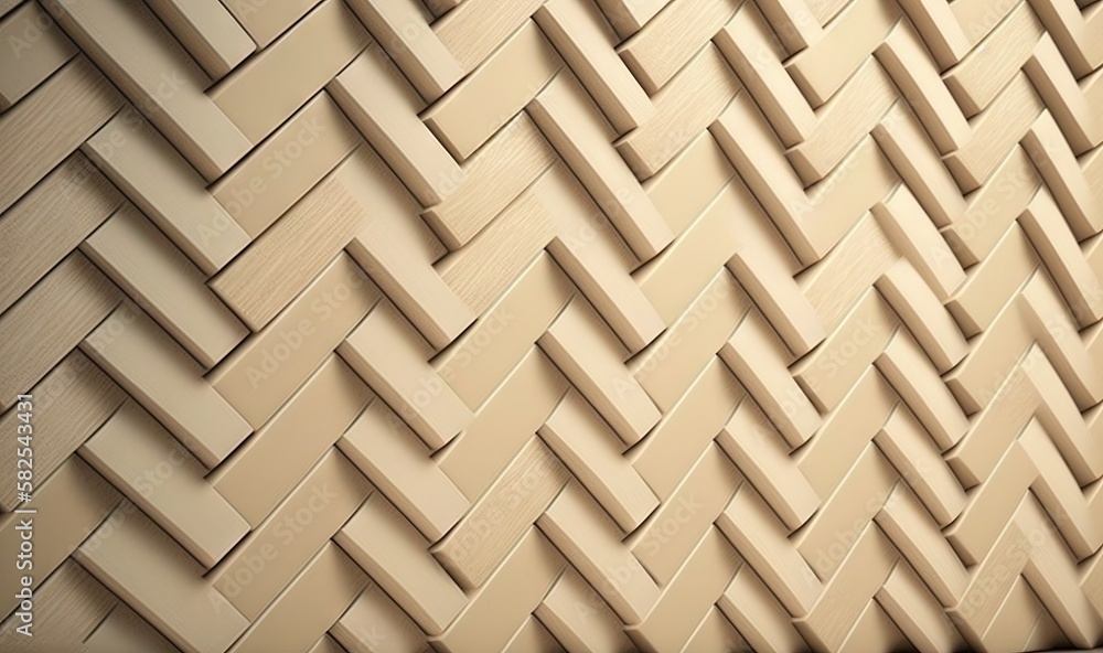 a wall with a pattern made of squares and rectangles in beige color, with a black background and a white wall in the middle. generative ai a wall with a pattern made of squares and rectangles in beige color, with a black background and a white wall in the middle. generative ai