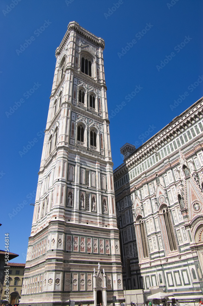 Fragments of Santa Maria del Fiore Cathedral in Florence, Italy