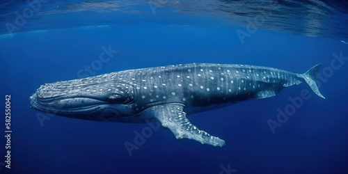 Whale in the ocean, generative ai © Shirt