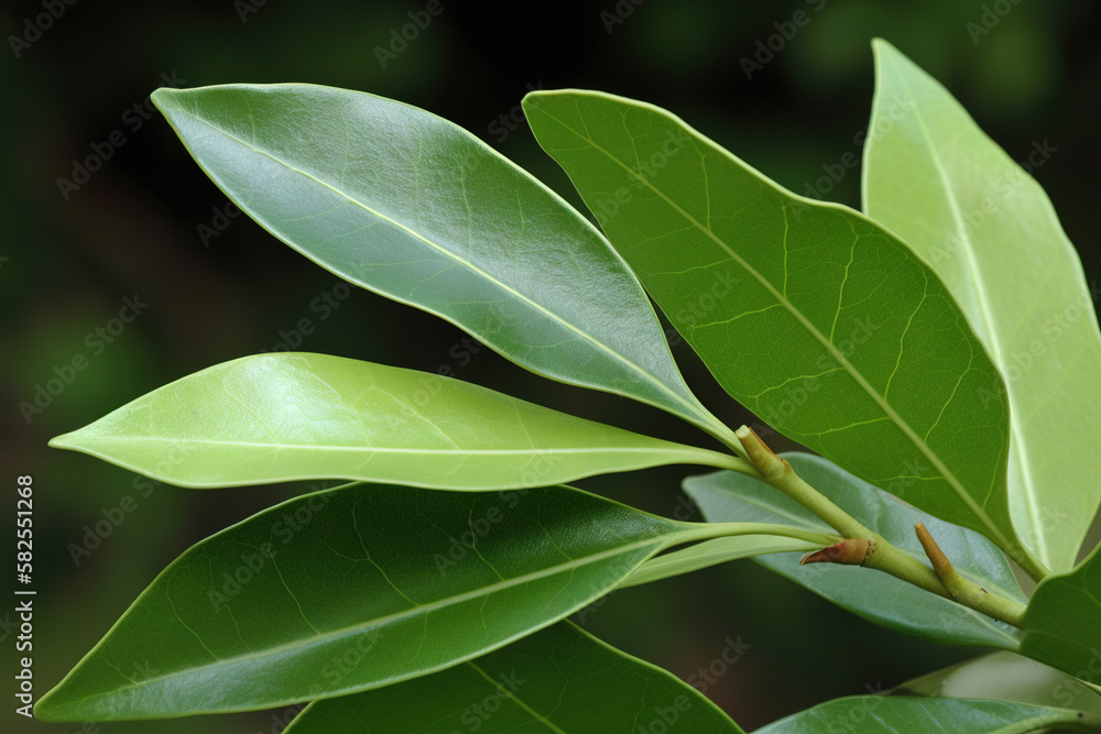 Bay leaf herb pictures showcase the aromatic and green leaves of the