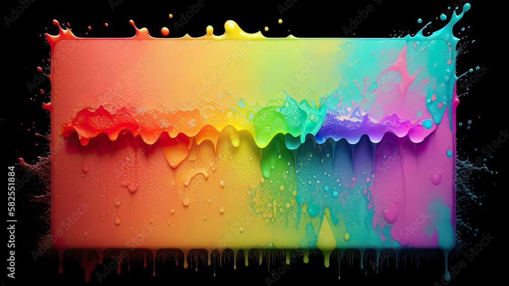 Splashes of colorful juice. Background, illustration