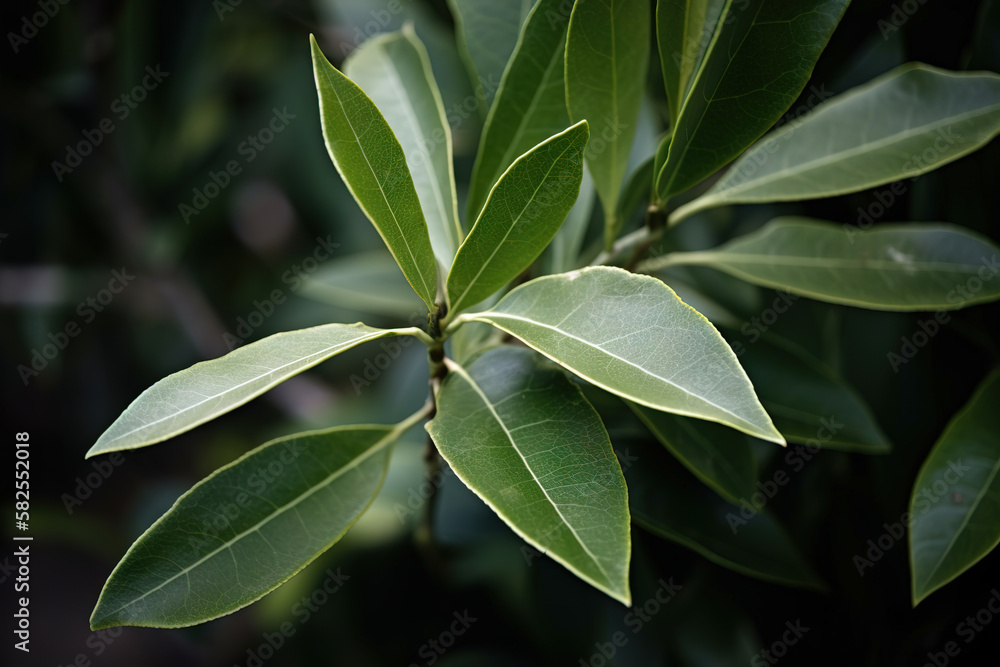 Bay leaf herb pictures showcase the aromatic and green leaves of the
