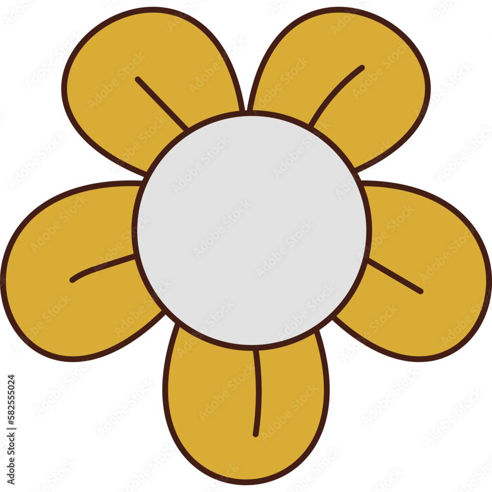 Flower Retro Shape Flower Retro Shape