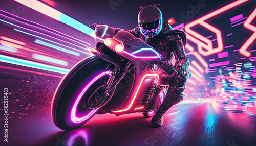 Cyberpunk motorbike. © Ricardo Nóbrega