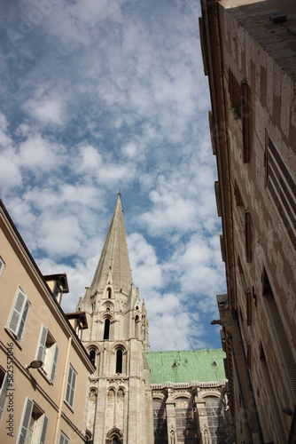 Old alley in Chartres, France