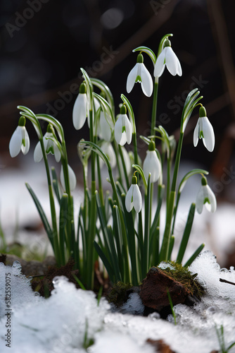 Snowdrop flower pictures showcase the delicate and elegant white flowers of the Galanthus plant. These images are a beautiful representation of winter and the arrival of spring. 
