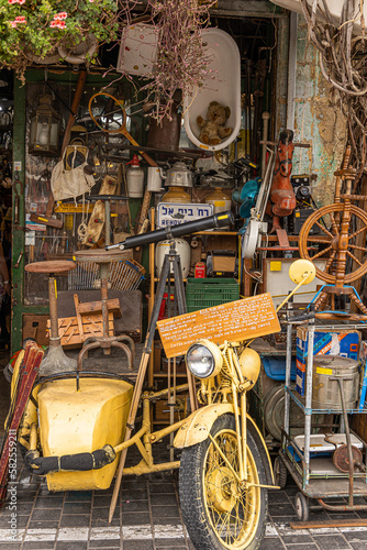 MERCADO DE ANTIGUIDADES EM JAFA, PORTO, MERCADO DE PULGAS, ISRAEL, TELAVIV, SOUK