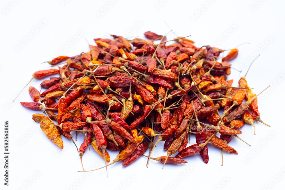 Fototapeta premium Hot red dried chili peppers