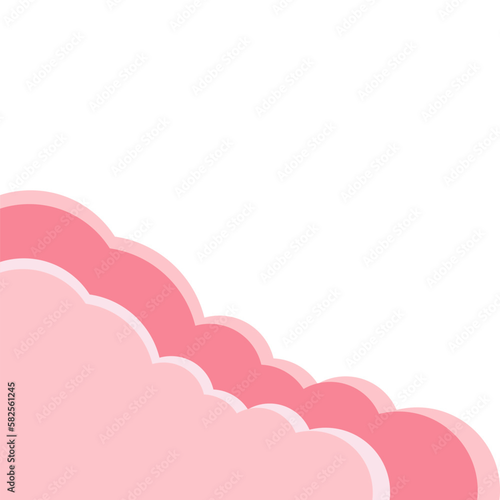 Cloud Cute Corner Shape Cloud Cute Corner Shape