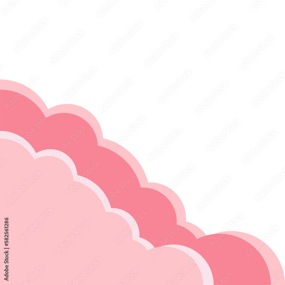 Cloud Cute Corner Shape Cloud Cute Corner Shape