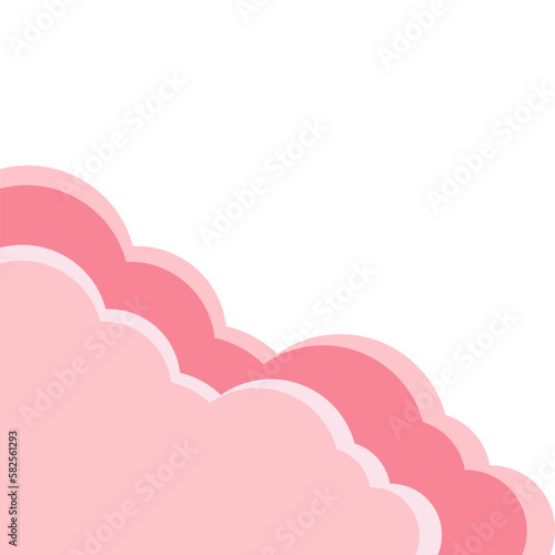 Cloud Cute Corner Shape