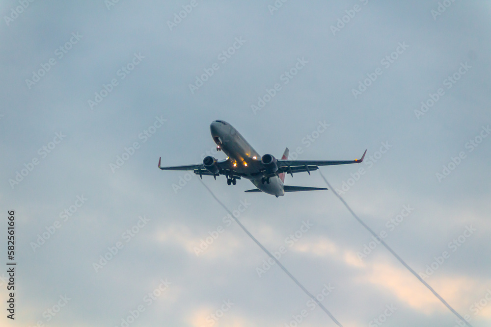 Fototapeta premium Airplane in flight