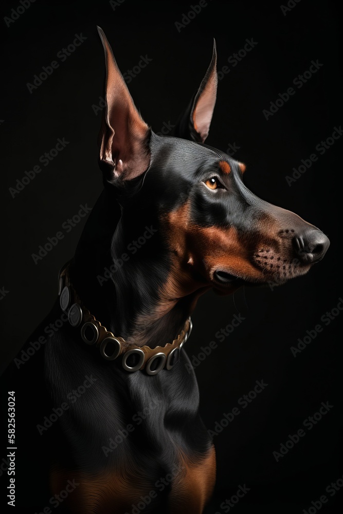 Doberman Pinscher Portrait