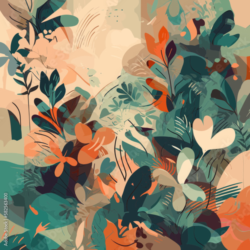 An Artsy Background. Editable Vector Illustration