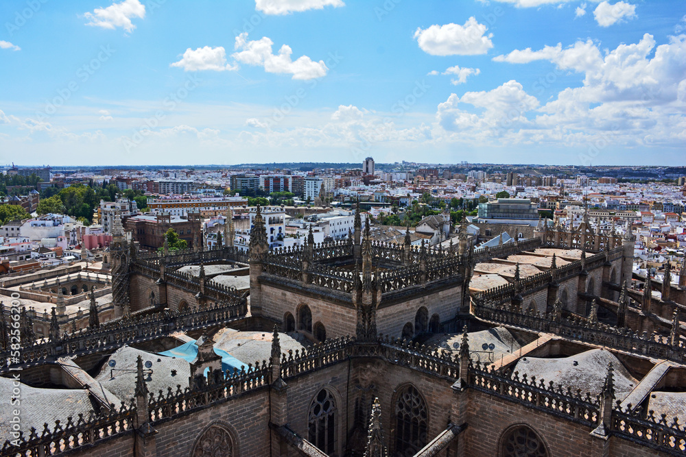 Rooftop of Seville Cathedral, Spain