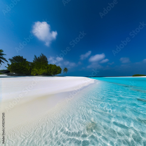 Maldives  archipelago  AI generated