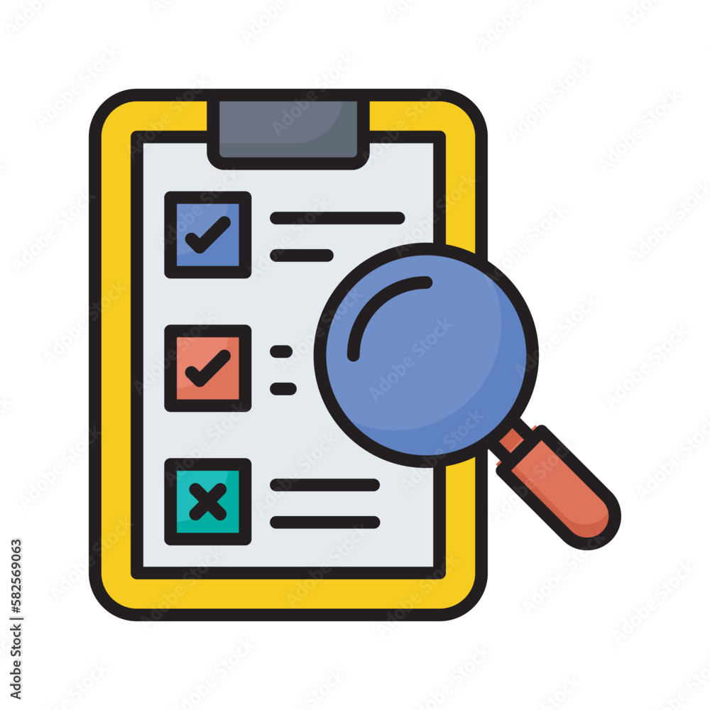 Assessment  vector filled outline Icon Design illustration. SEO Development And Marketing Symbol on White background EPS 10 File