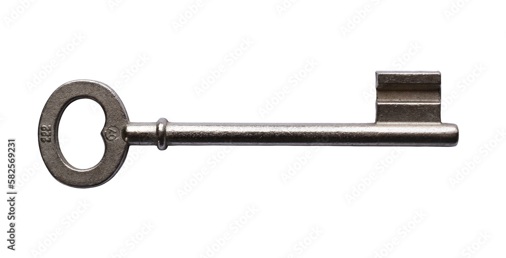 A key isolated on the transparent background A key isolated on the transparent background