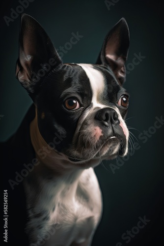 Boston Terrier Portrait © Enea