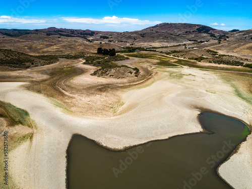 Nicasio Reservoir in summer 2021